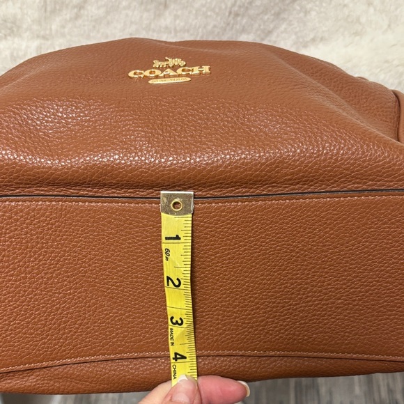 Coach Maya Tan Leather Shoulder Bag - Picture 7 of 16